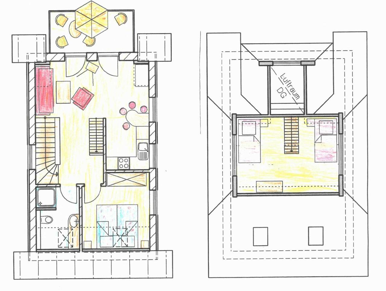 Ferienhaus Woelkchen ツィノヴィッツ エクステリア 写真